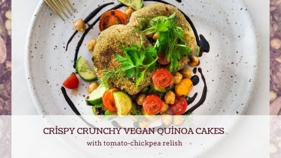 crispy crunchy vegan quinoa cakes