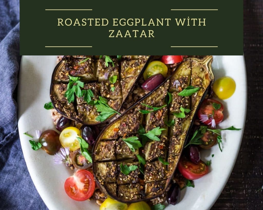 roasted eggplant with zaatar