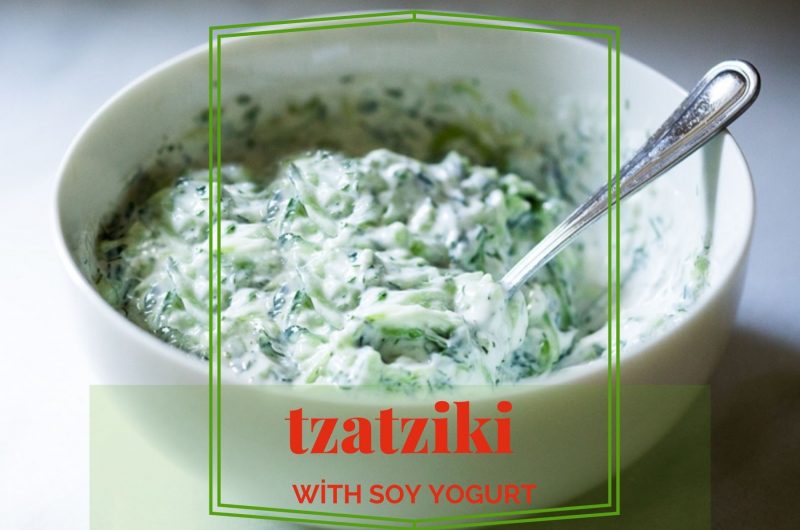tzatziki with soy yoghurt