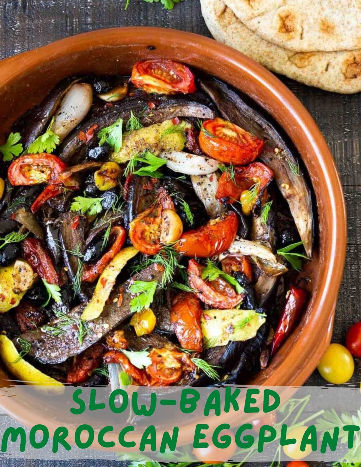 slowbaked moroccan eggplant Vegan Recipes