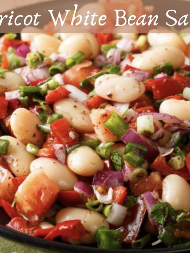 haricot white bean salad – Vegan