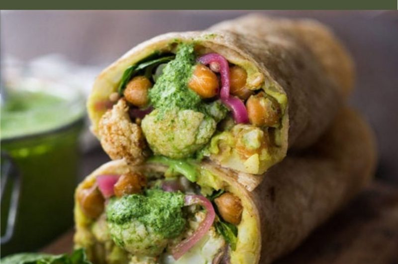 vegan indian burritos